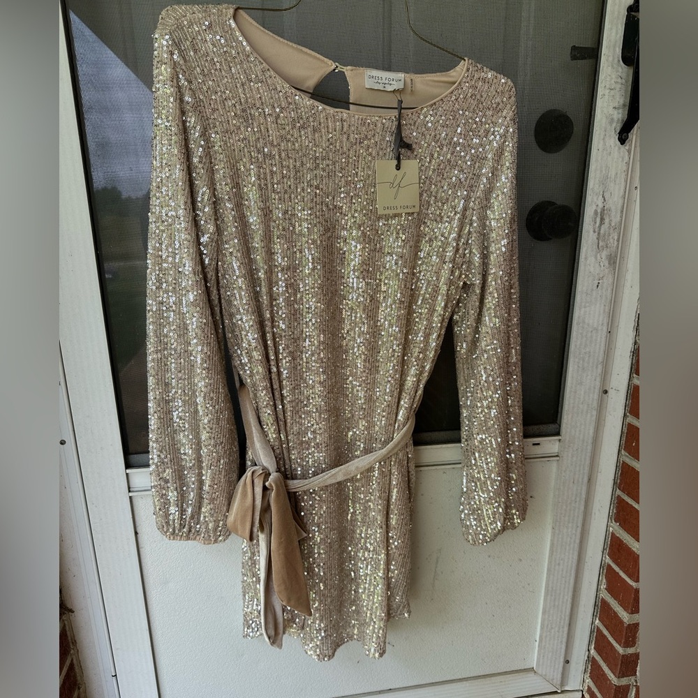 Dress Forum Gold Sequin Dress
